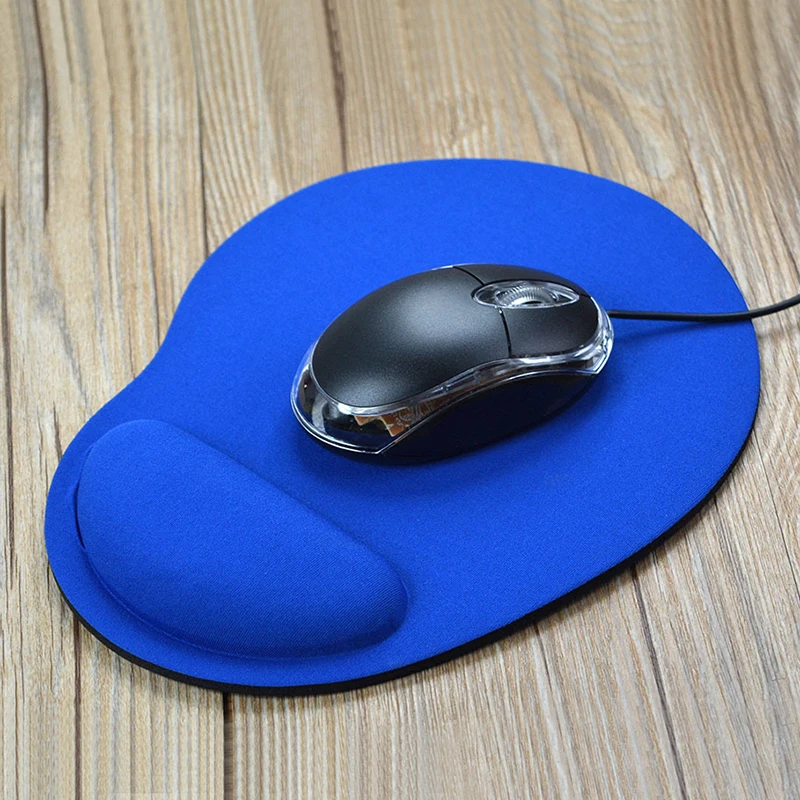 Bantalan Mouse game, bantalan tetikus permainan warna Solid, alas Mouse nyaman untuk meja Laptop Notebook ergonomis EVA, bantalan pergelangan tangan