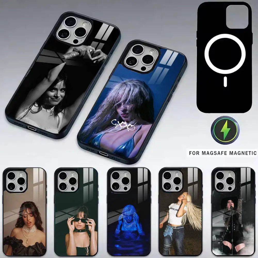 

Camila-a Singer Cabello-o Phone Case For iPhone17,16,15,14,13,12,11 Plus,Pro Magnetic with Magsafe Wireless Charging
