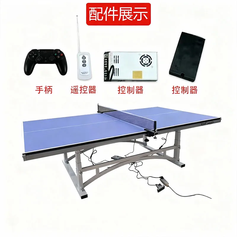 25MMElectric Lift Table Tennis Table with Intelligent Height Adjustment, Remote Control Handle, Lift Desk, and DC Motor Table