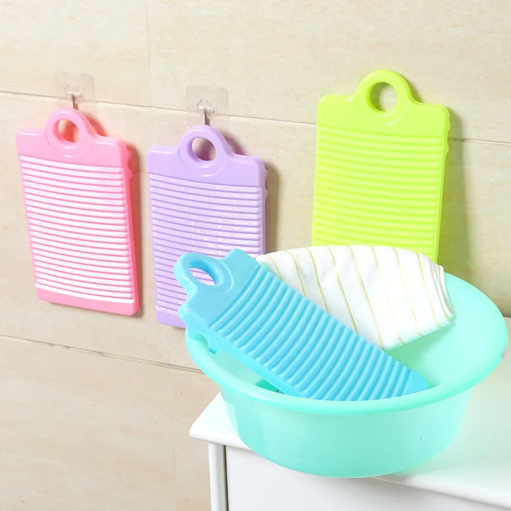 Non Slipping Mini Washing Board Hanging Sink Plastic Washboard Thicken Clothes Underwear Socks Laundry Cleaning Tool