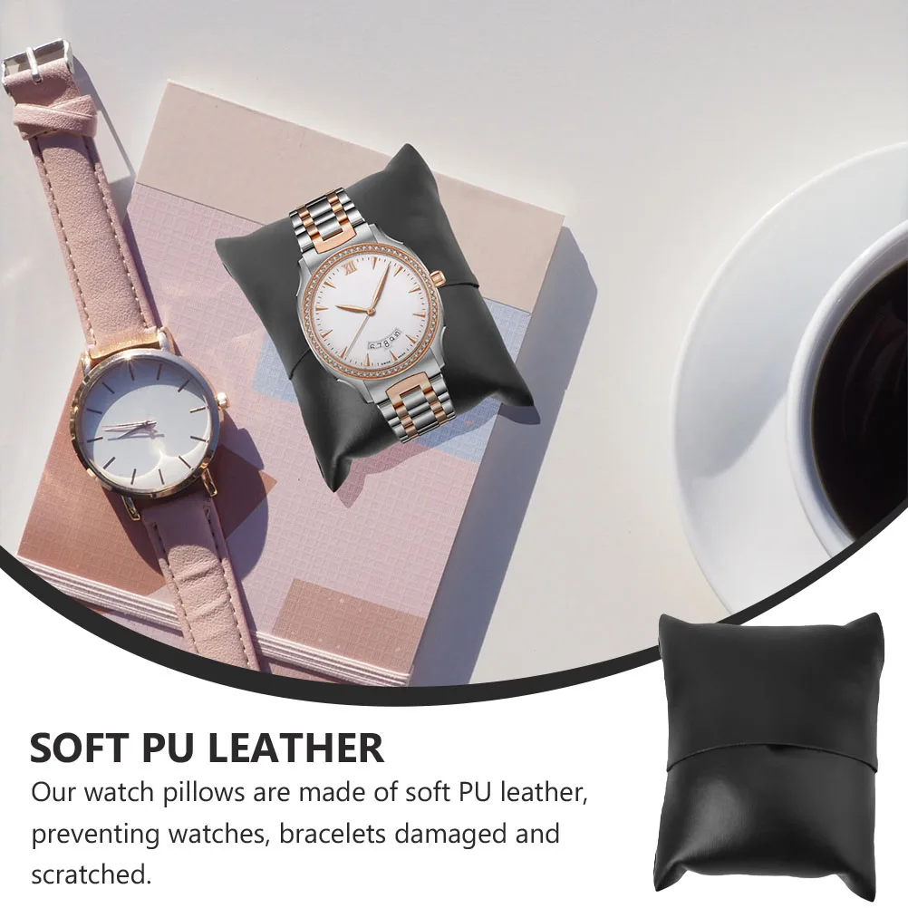 

8pcs Watch Pillow PU Jewelry Display Holder Bracelet Bangle Anklet Cushions Exhibitions Retail Stores Auctions