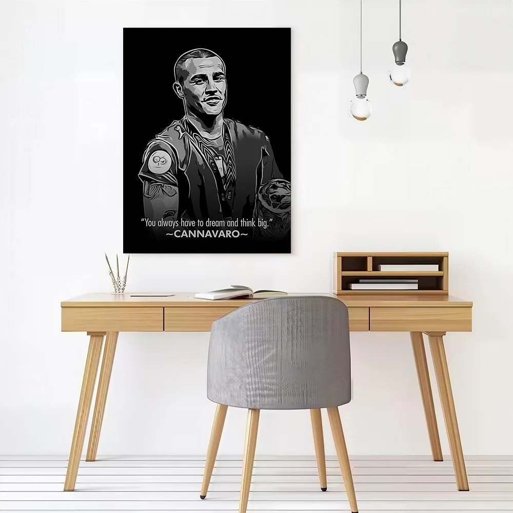 FABIO CANNAVARO Printed Canvas Wall Art Customizable Paintings Poster Perfect Gift for Decor Living Room Interior Decoration