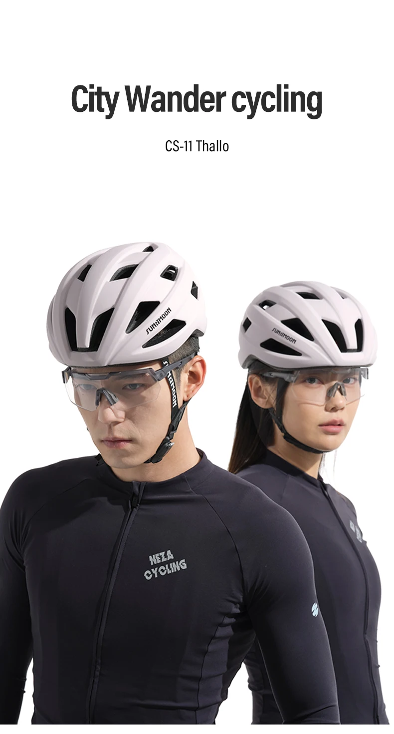 Sunrimoon CS-11 Thallo 3D Printed Cycling Helmet for Mountain Road Cycling, Leisure Commuting, Men's and Women's Safety Helmets