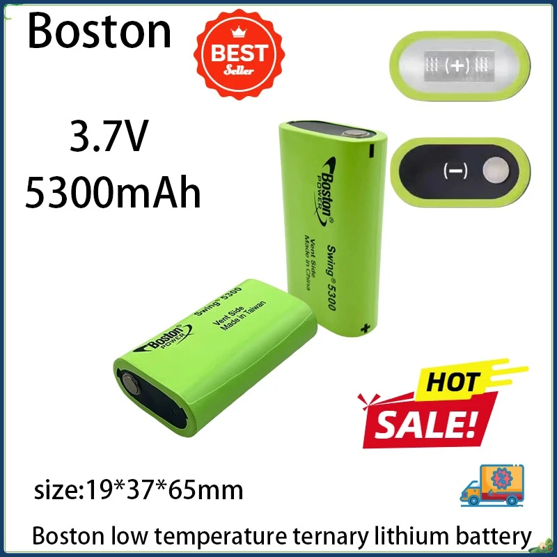 New Original 3.7V 5300mAh air transport BOSTON Rechargeable Lithium Battery flashlight Low-temperature Fuel 13A discharge.