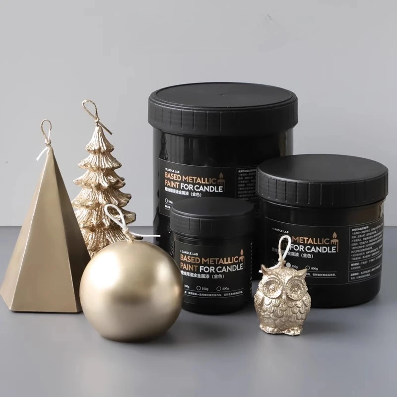 100g/350g/800g/bottle Candle Dip Smear Metal Gloss Paint DIY Creative Modeling Fragrance Candle/wax Sheet Surface Coloring Paint