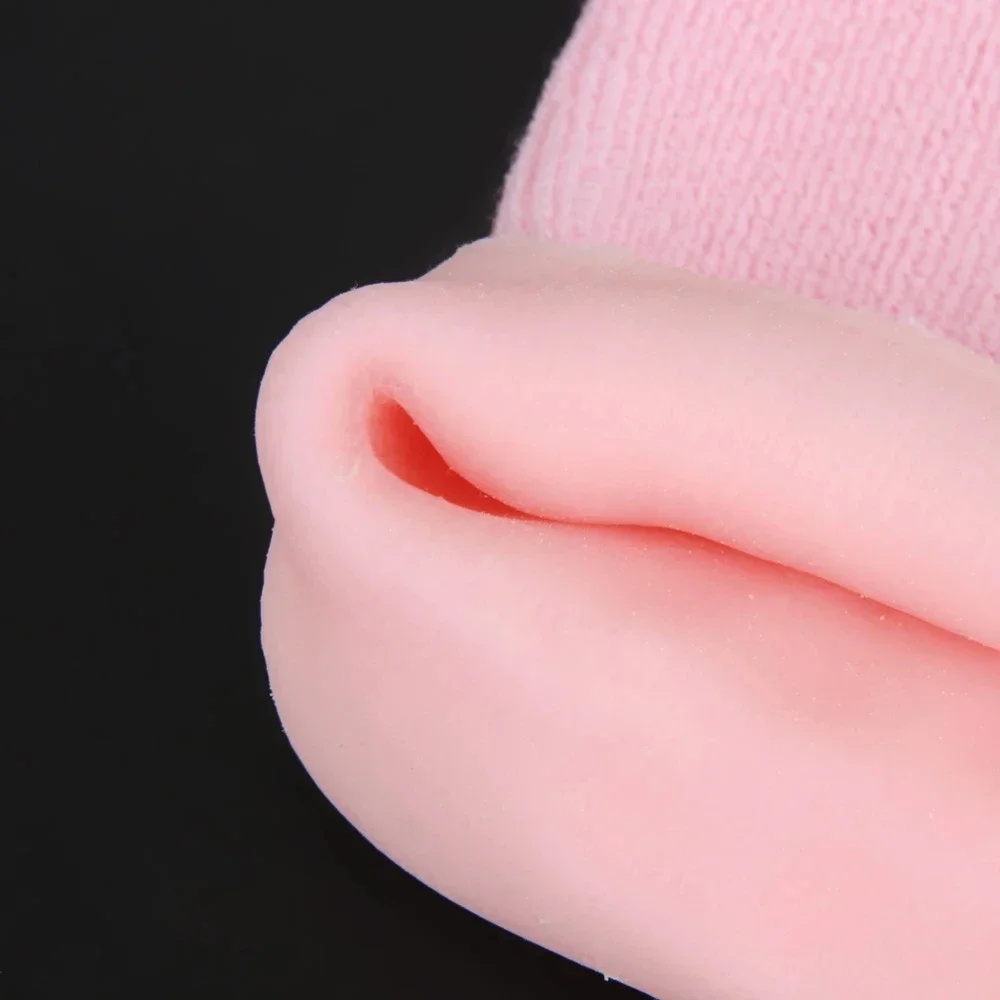 Feuchtigkeitsspendende, aufhellende Peeling-Hand- und Fußpflege-Gel-Futterpflegeset, Baumwolle, wiederverwendbare SPA-Gel-Socken und Handschuhe, Touchscreen-Handschuhe