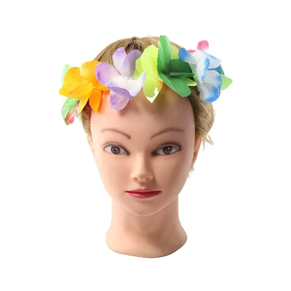 Party Fashion Artificial Flowers Gift Cloth Hawaiian Style Headband Wristband Garland Necklace Performance Accessories