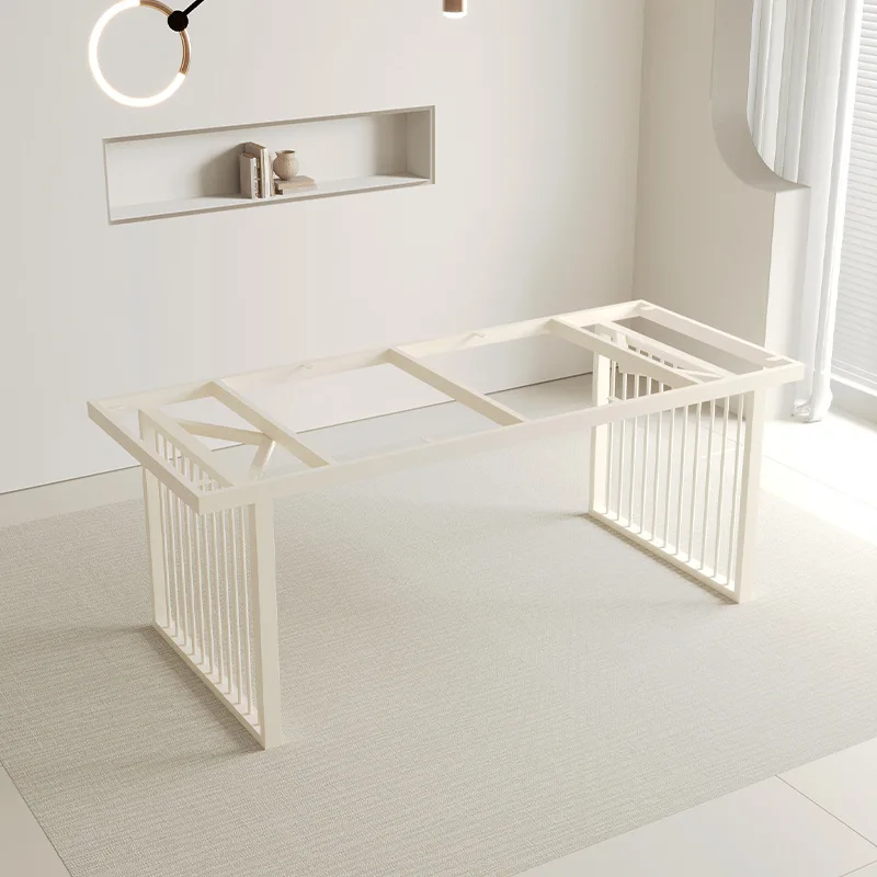 Rock slab dining table leg bracket, large slab table marble wrought iron desk leg, dining table base bracket