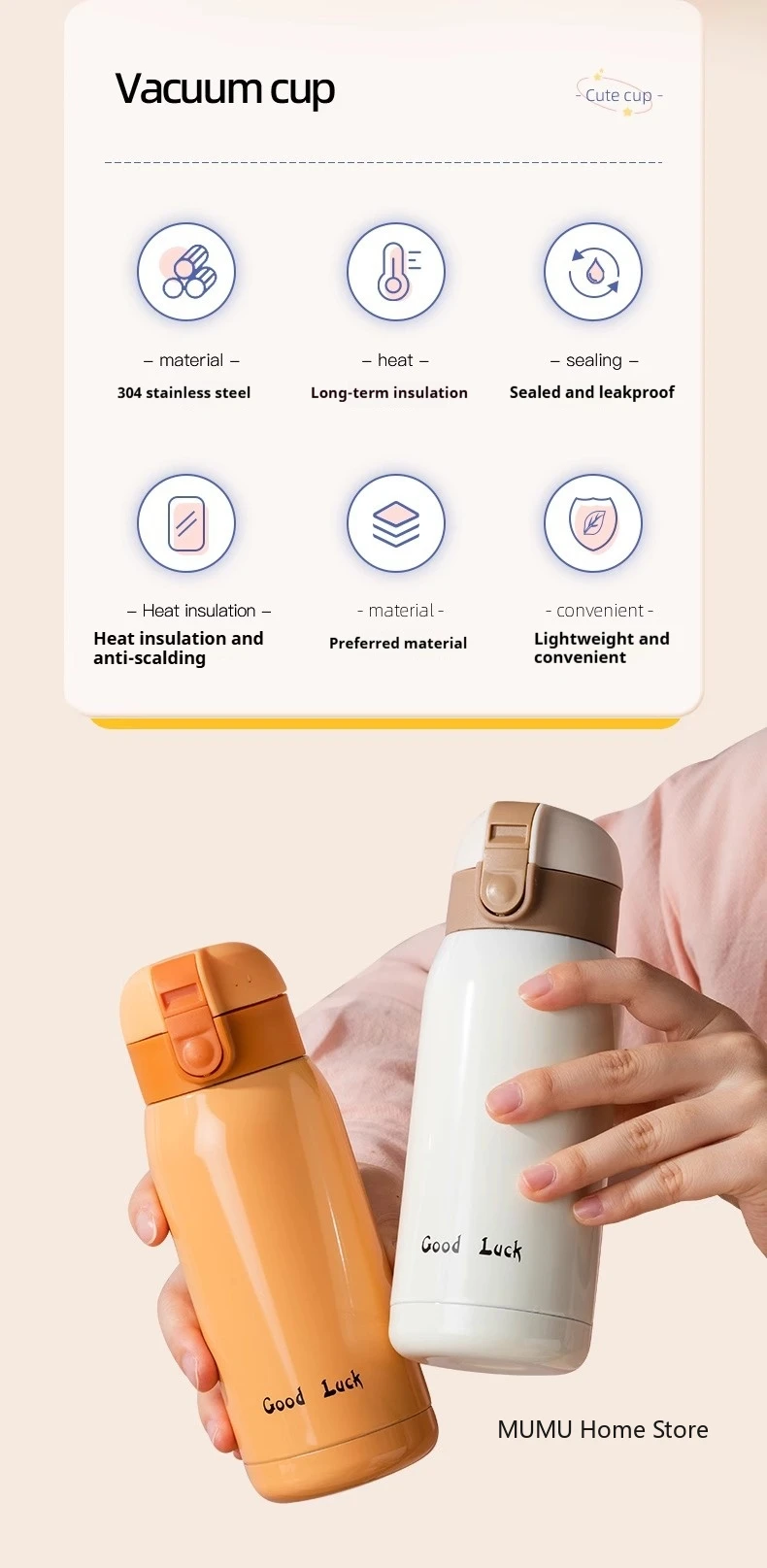 200ML/350ML Stainless Steel Pocket Cup Travel Thermal Coffee Mug Mini Thermos Cup Vacuum Flask Insulated Cup Sport Water Bottle