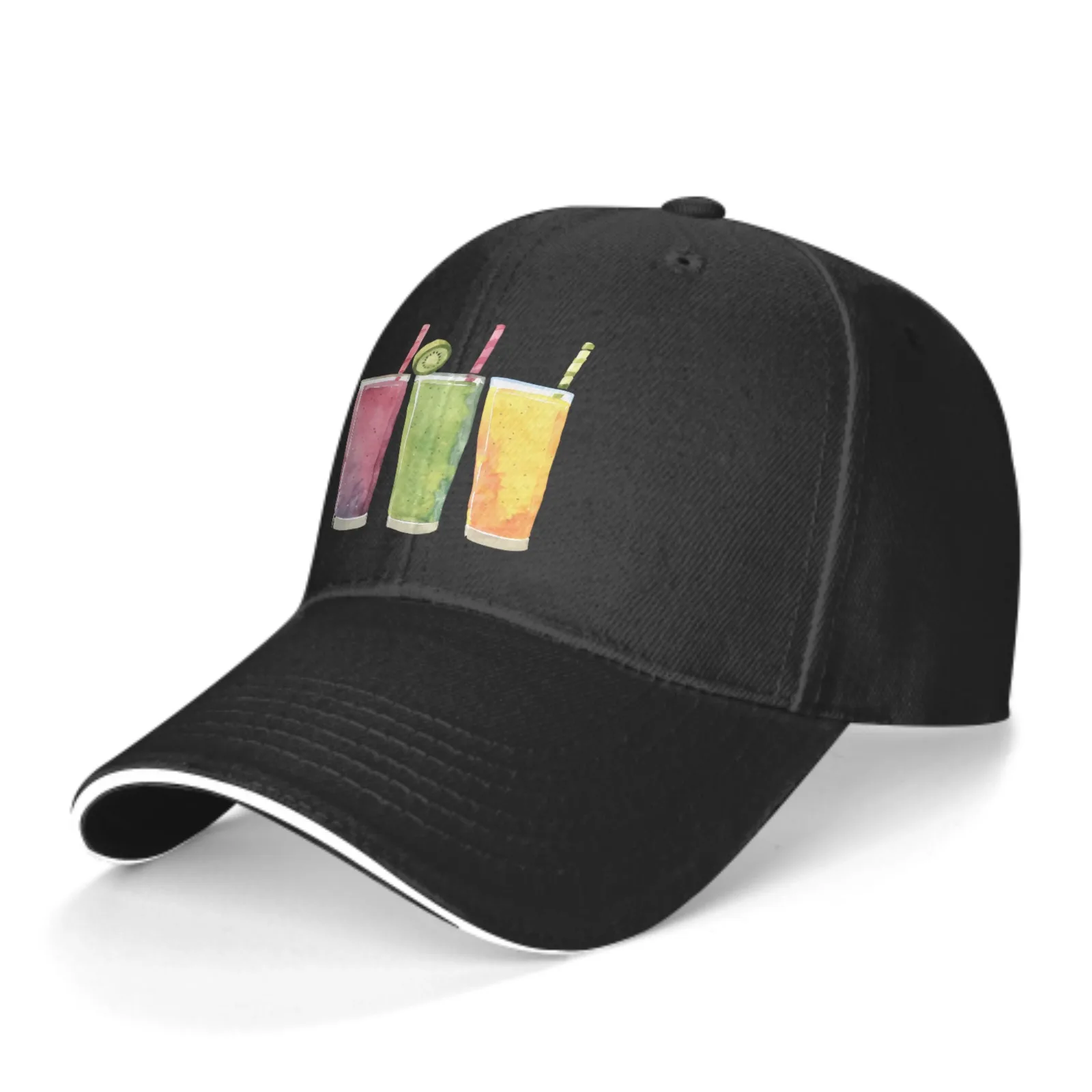 

Three Cups Of Juice Baseball Cap Sandwich Duck Tongue Hat Spring Summer for Men Women Fashion Daily Sports Travel