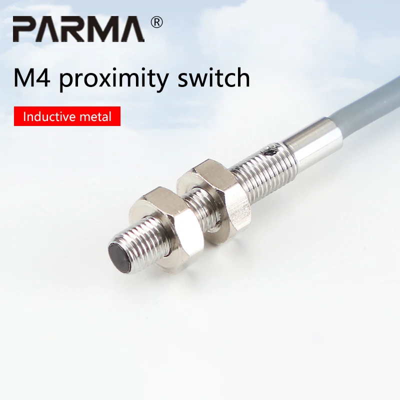 

M4 mini micro cylindrical proximity switch sensor Metal induction switch DC DC three-wire NPN normally open