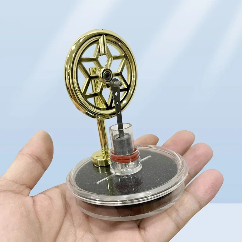 Modelo de motor Stirling, potencia de vapor de baja temperatura de Metal, adecuado para experimentos científicos, material didáctico, modelo DIY, juguete para regalo