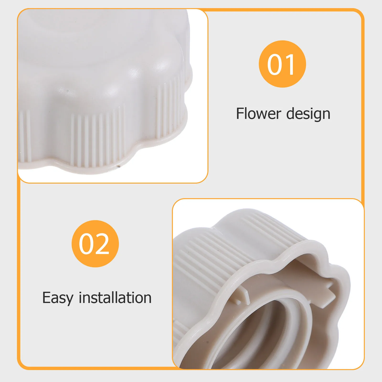 2Pcs Kids Slide Screw Caps Precision Manufacturing Secure Cover Nuts Bolts Playground Maintenance Parts for Home Slides 2.7cm