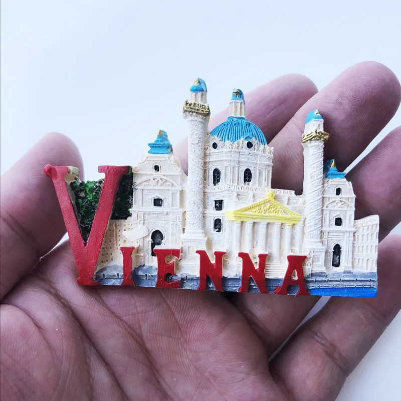 

Fridge Magnet Vienna Personalized Creative Crafts Cultural Landscape Decoration Message Stickers Tourism Souvenir