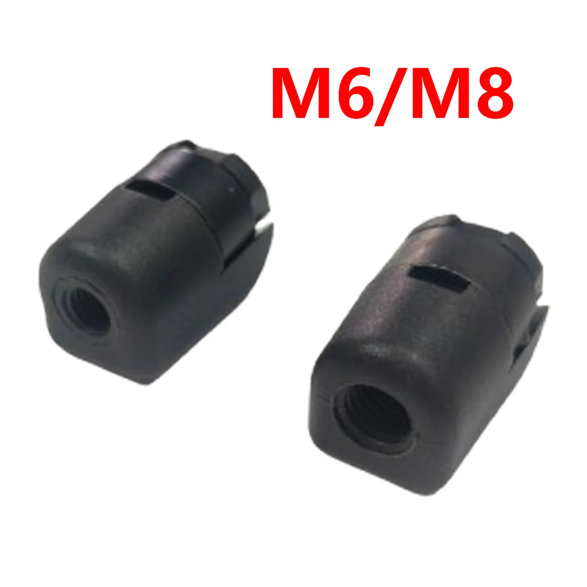 2x M6/M8 Female Thread End Fitting Connectors Ball Head for Strut Lift Supports Rod Damper Shock Replacement Fixed Accessories