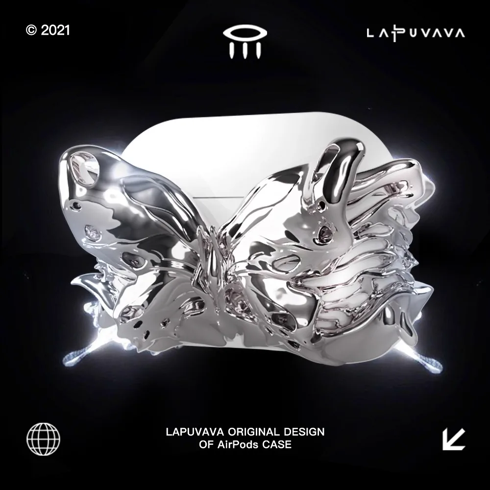 

Butterfly Art 3D Earphone Protective Case Silicone for AirPodsPro2 Hollow-out Softshell Earphone Case Ergonomics Game Accessory