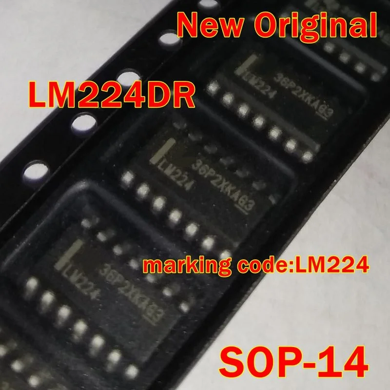 

1Pcs to 100Pcs Lm224Dr Sop-14 New Original Marking Code:Lm224 Single Supply Quad Operational Amplifiers