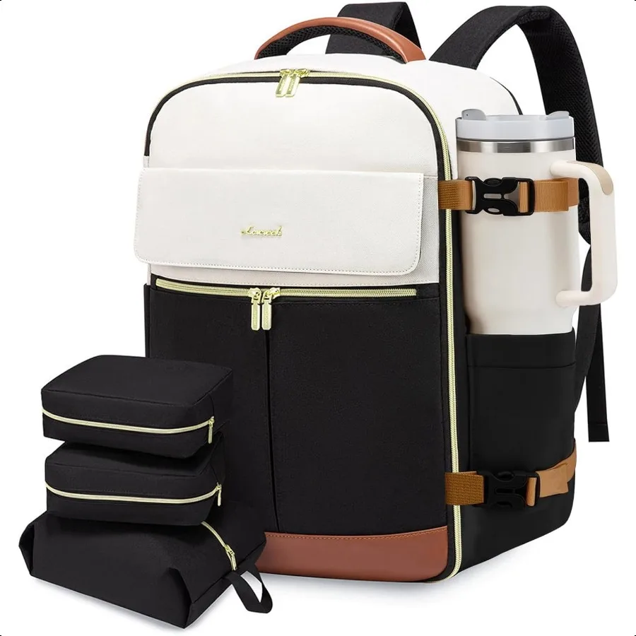 

Travel Backpack for Women TSA Carry On Backpack Flight Appd Lage 40L Water Resistant Personal Item Daypack Large Weekender Bag