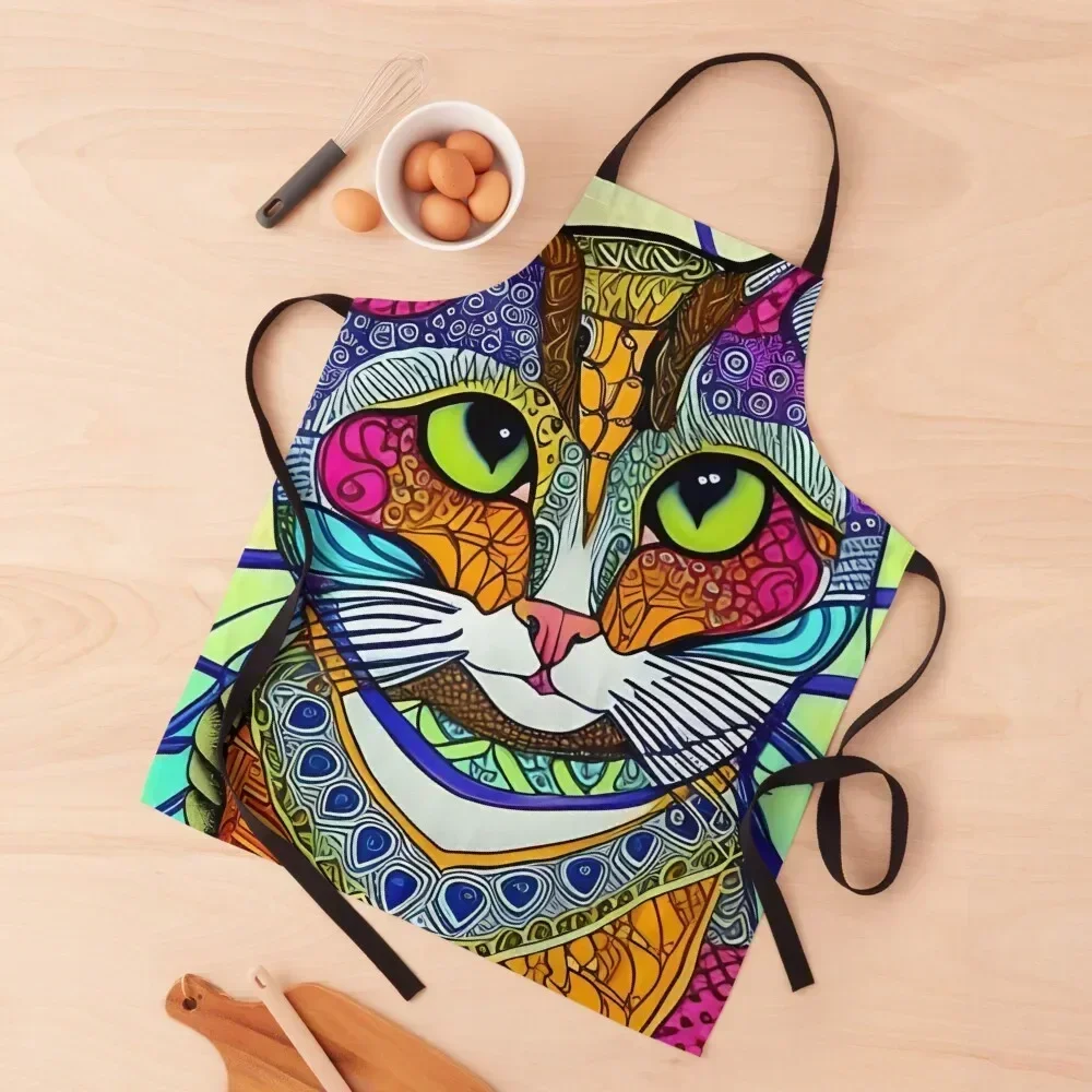 

Zantangle Zen Cat Apron work gowns for women cleaning For Cosmetologist Men'ss cleanings Apron