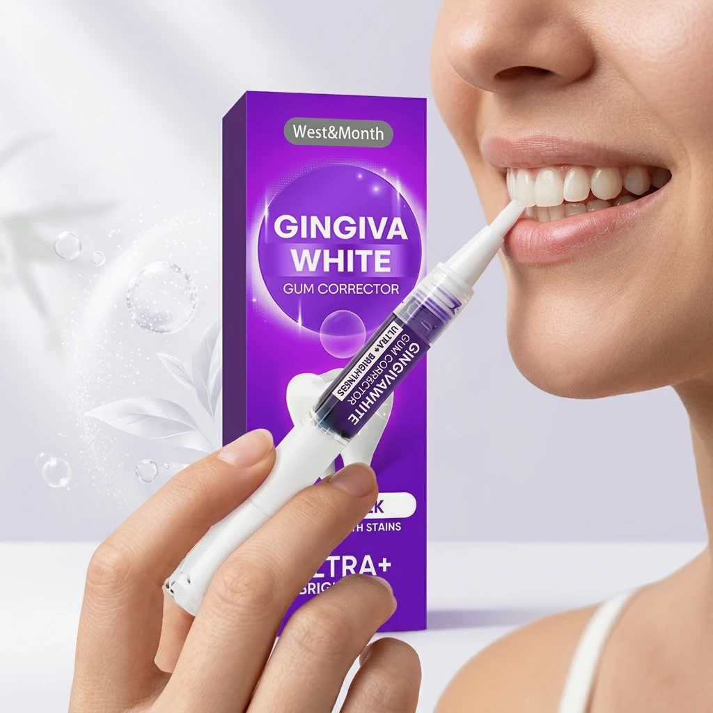 West Moon Purple Whitening Pen Cleaning Dental Plaque Restoring Tooth Color Neutralize Yellow Tone Teeth Gel Whitening Agent 3ml