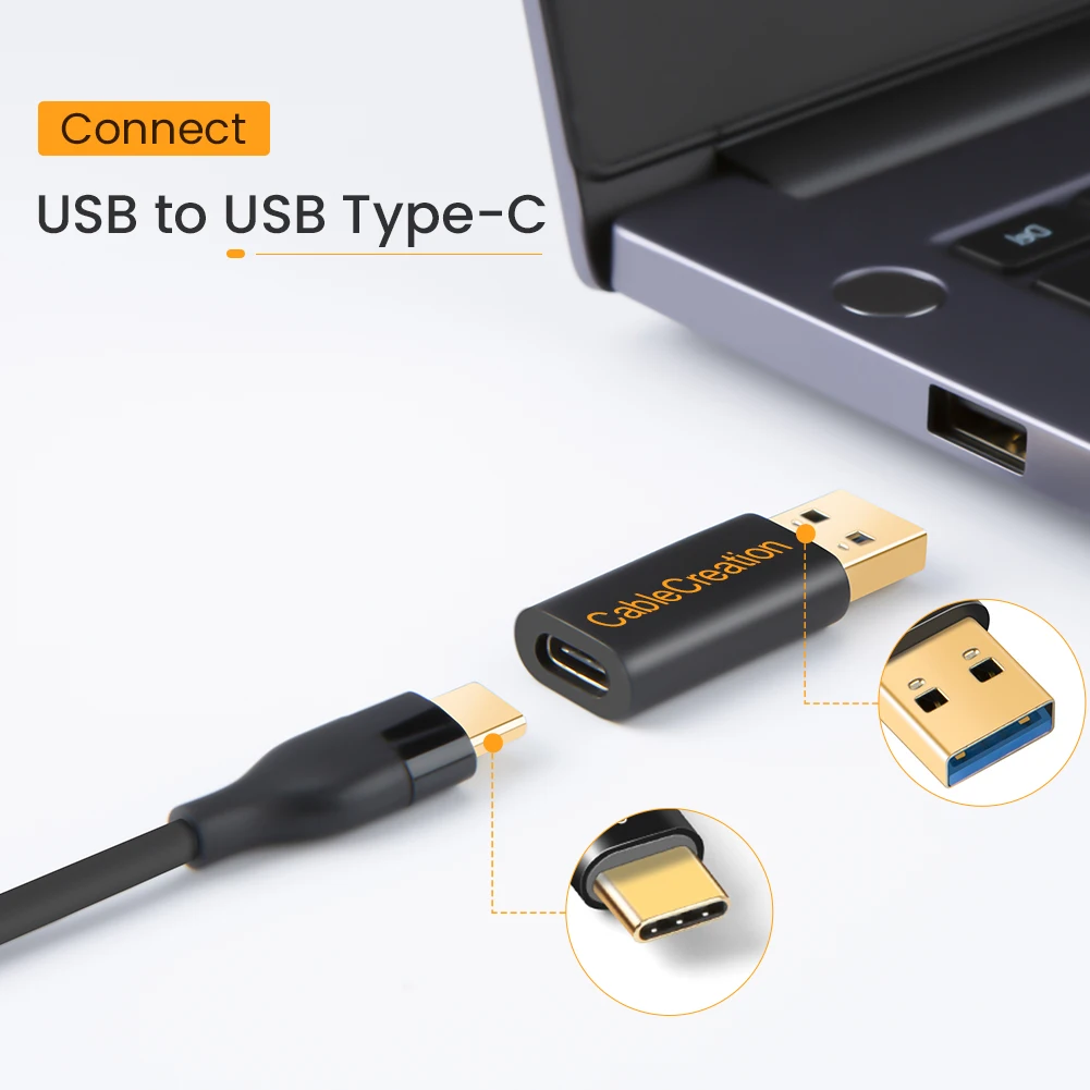 CableCreation USB C to A Adapter 5Gbps USB 3.1 for Laptops, Logitech StreamCam, VR Link, Charging