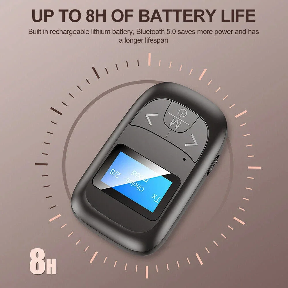 Bluetooth 5.0 アダプター軽量 Bluetooth トランスミッターレシーバーポータブル Bluetooth アダプター高度な非 Bluetooth テレビホーム用