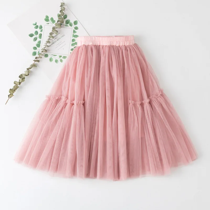 Lawadka Children Skirts For Girls Four Season Kids's Clothing Cotton Lace Fashion Tutu Pleated Girl Skirts Clothes 3-12Years New