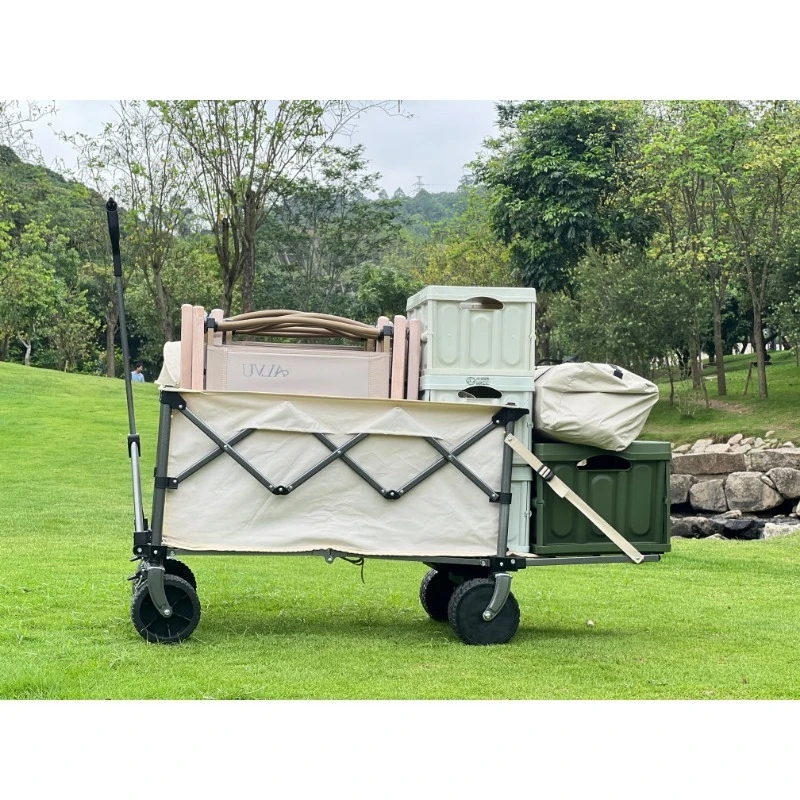 Custom Electric Folding Wagon Ride-On 100kg Load Capacity APP Controlled CE FCC Certified Foldable Cart for Camping Transport