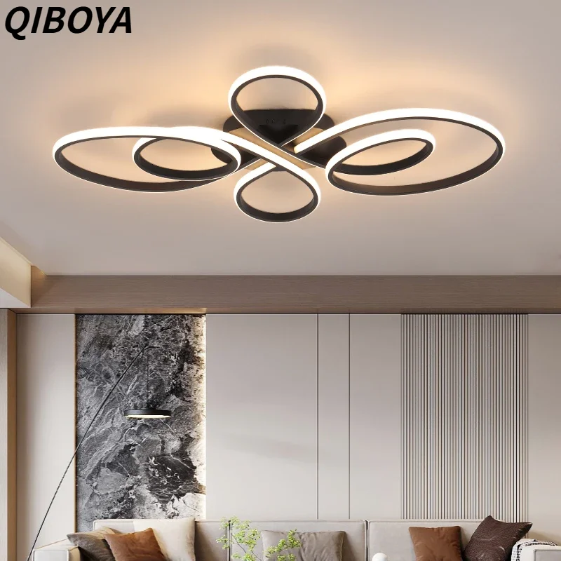 Modern Floor LED Ceiling Light Remote Control Nordic Ceiling Lamp For Living Room Bedroom Dining Room Home Indoor Lighting Decor