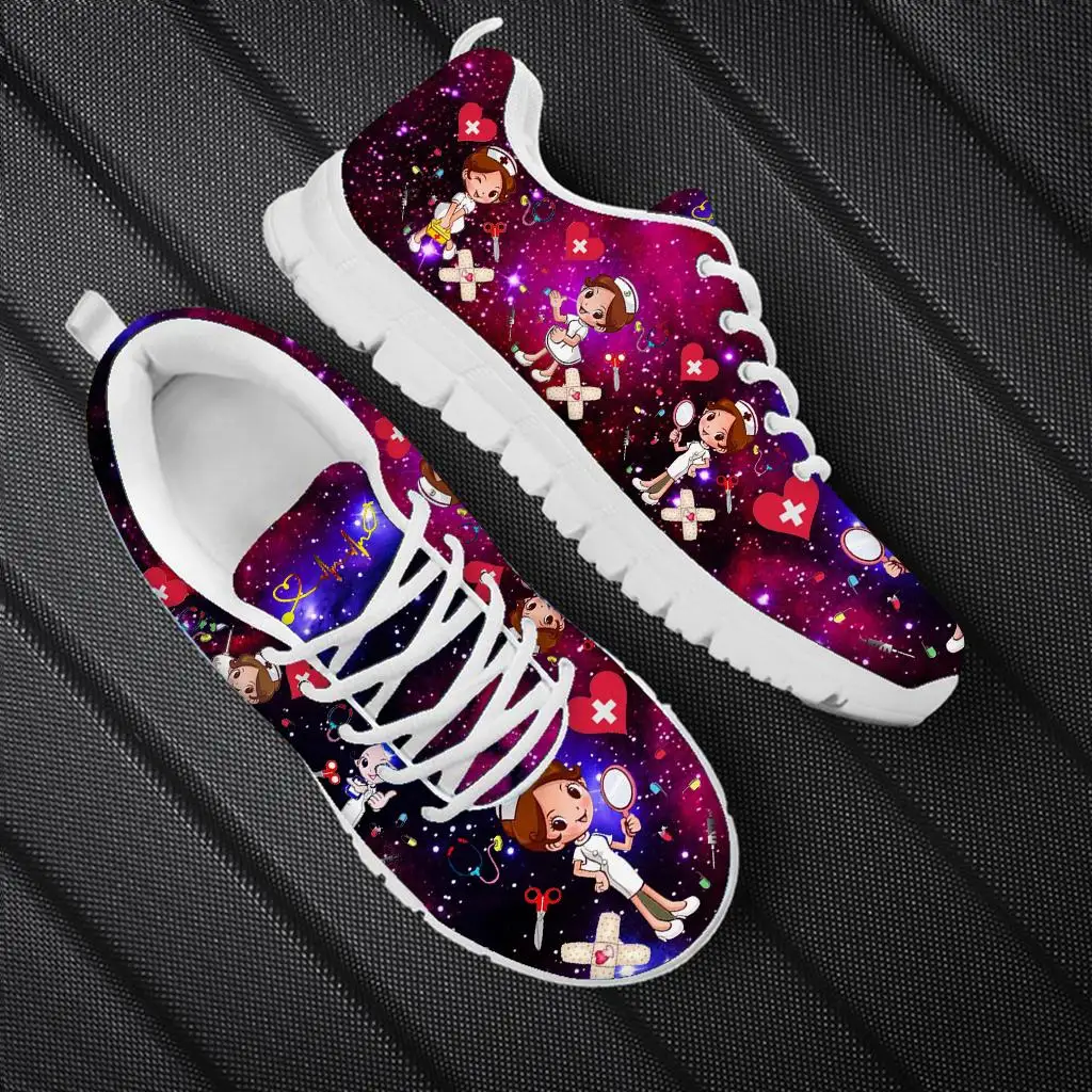 Starry Sky Shoes Women Casual Outdoor Footwear Flats Shoe Nursing Medical Brand Customizable Sneakers Lightweight