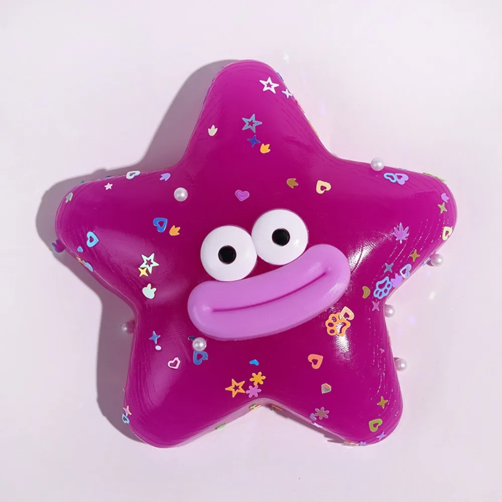 

Simulation Sausage Mouth Pinching Toy Super Soft Elastic Starfish Squeeze Toy Creative Colorful Slow Rebound Toy Table Ornaments