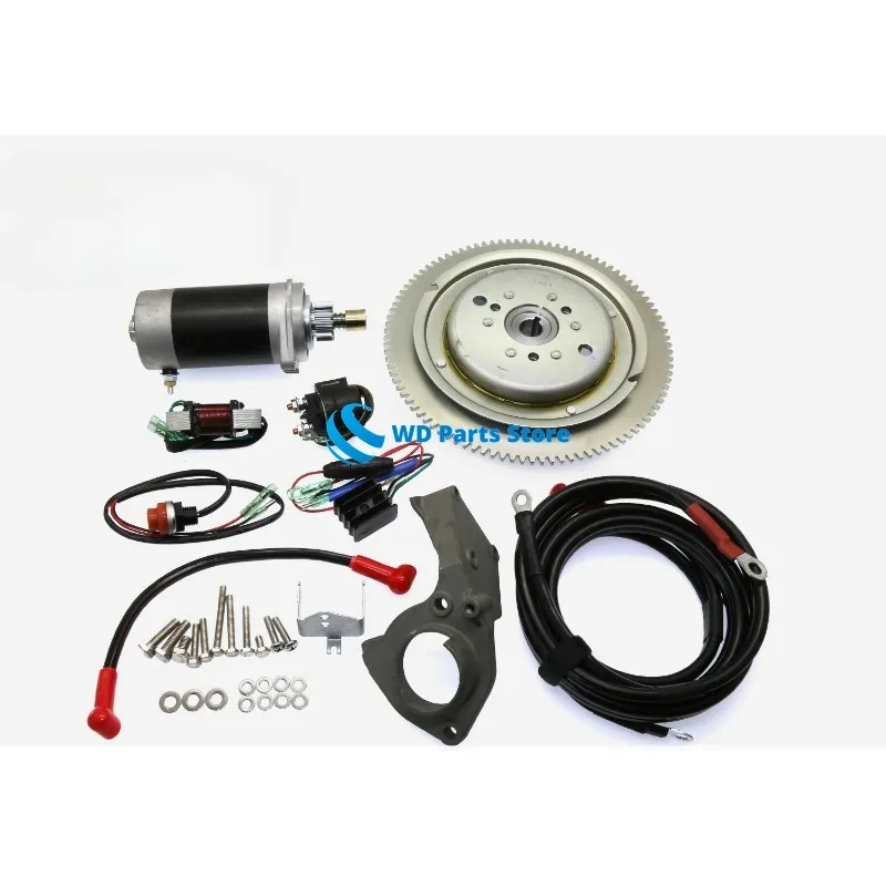 

Electric Start Kit For SUZUKI DT30 30HP 2 Stroke Outboard Engine Relay Cable Rectifier