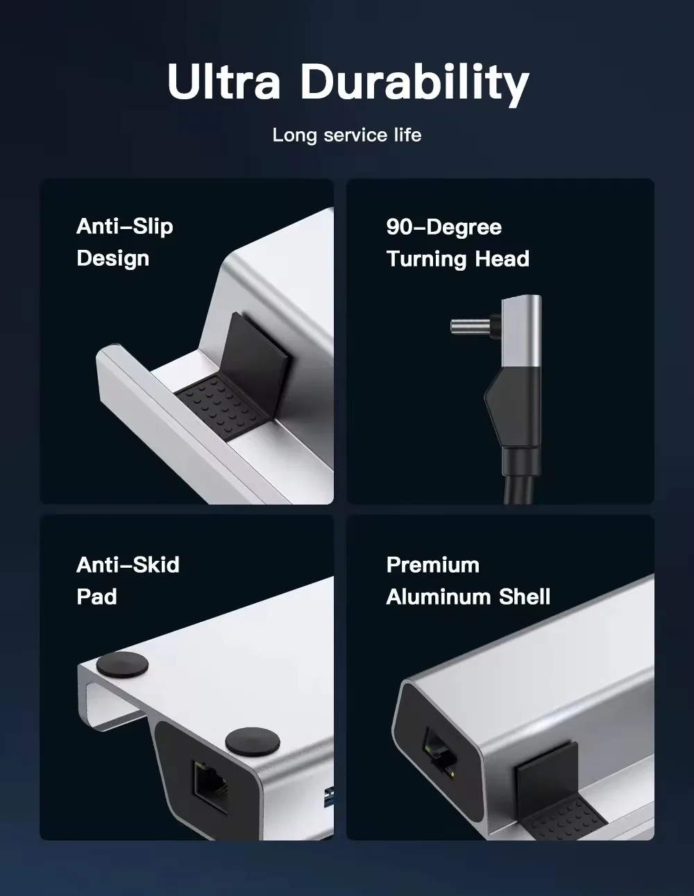 Imagem -05 - Docking Station para Steam Deck Porta de Carregamento tipo c para Rog Ally Hdmi 2.0 4k @ 60hz Gigabit Ethernet Usb-a 3.0 100w 6-em1