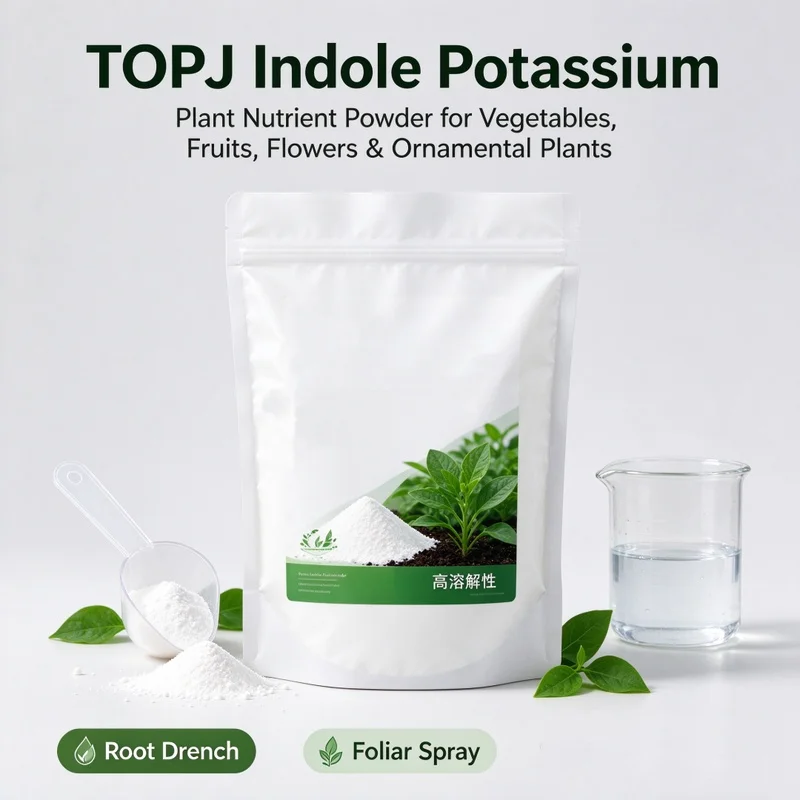 TOPJ Water Soluble Plant Fertilizer IBA-K, for Vegetables Fruits Flowers Ornamental Plants, Root Drench Foliar Spray Irrigation