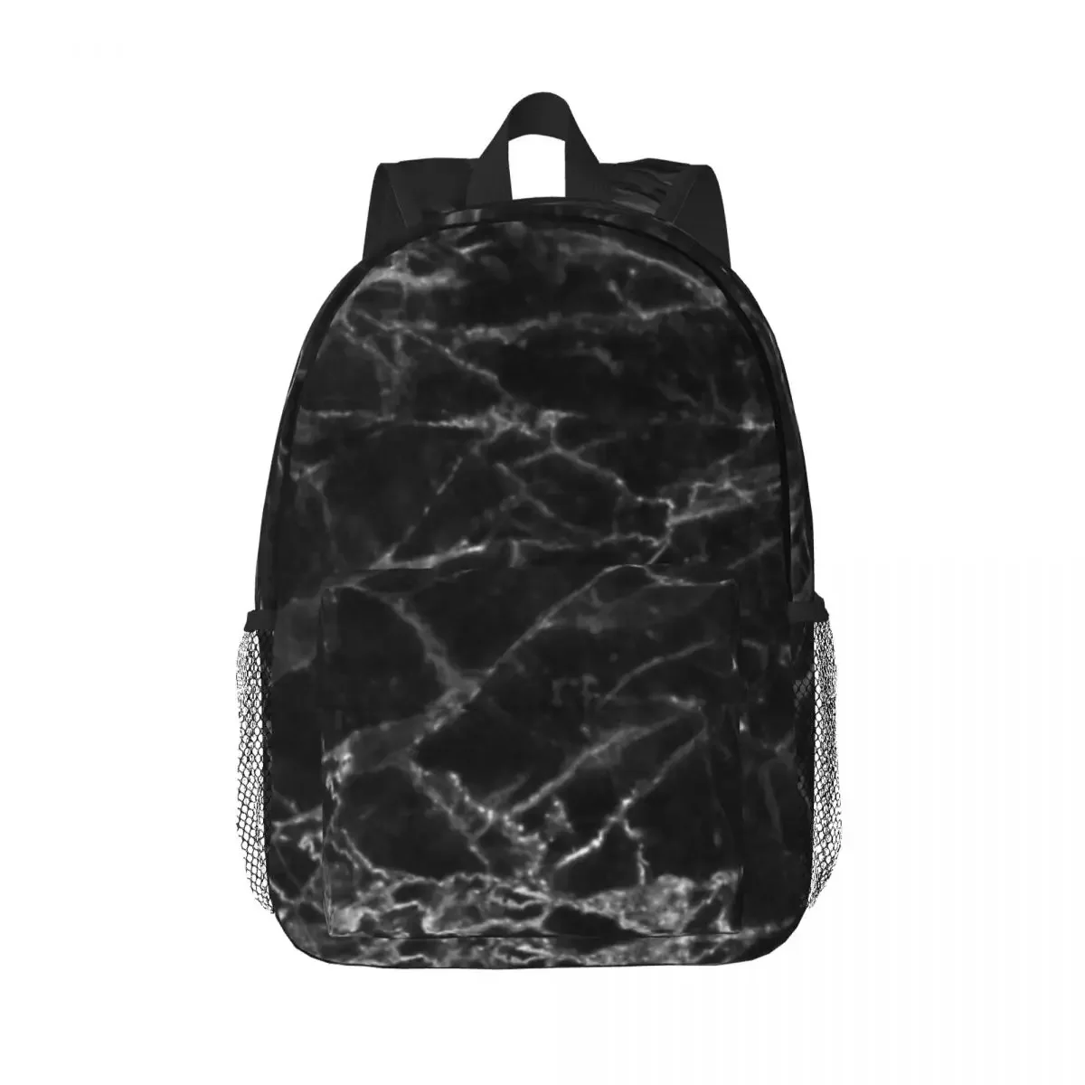 

Black Marble Backpacks Teenager Bookbag Cartoon Students School Bags Travel Rucksack Shoulder Bag Large Capacity