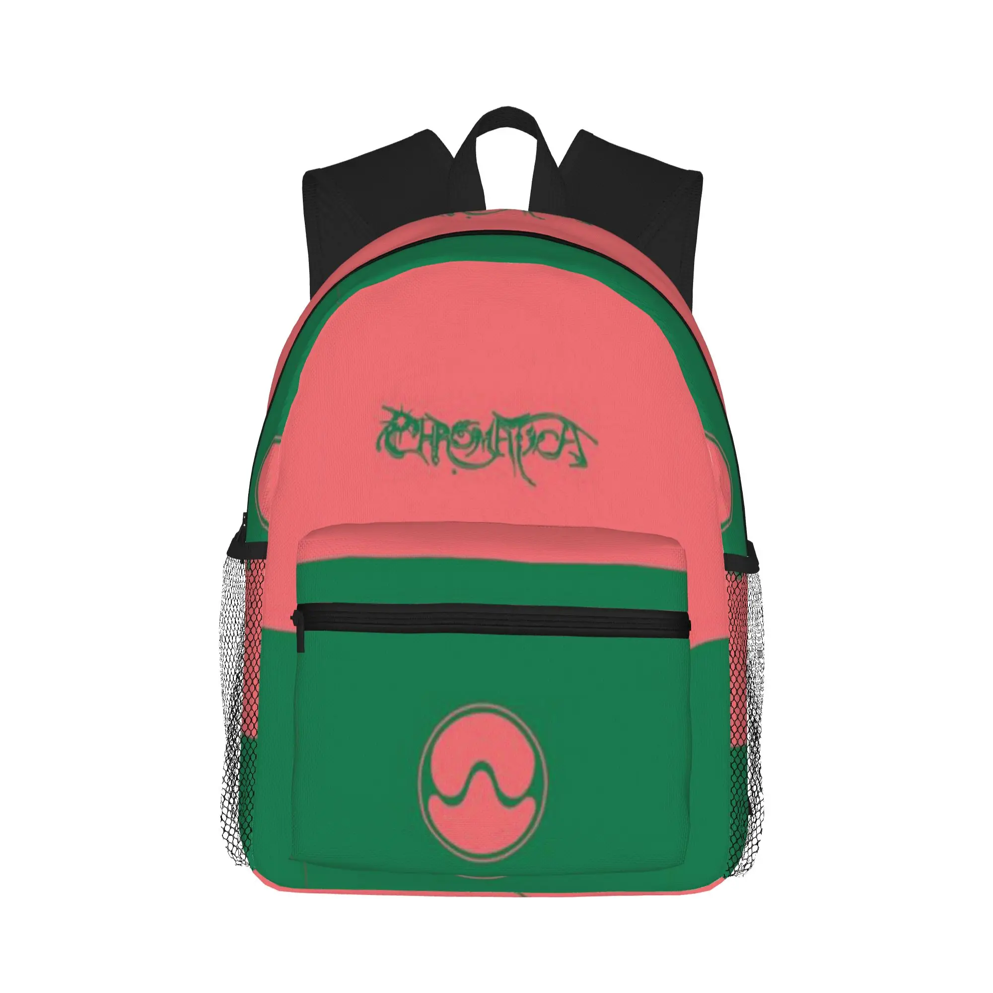 

Gaga Planet Chromatica logo (Pink Green) Casual Backpack for Students and Adults Feminina backpack