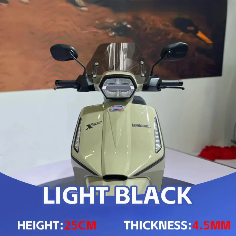 لوحة جانبية منحرف للرياح للزجاج الأمامي للدراجات النارية لـ LAMBRETTA X300 X300 SR X250 X200 2024 2025 ملحقات سكوتر