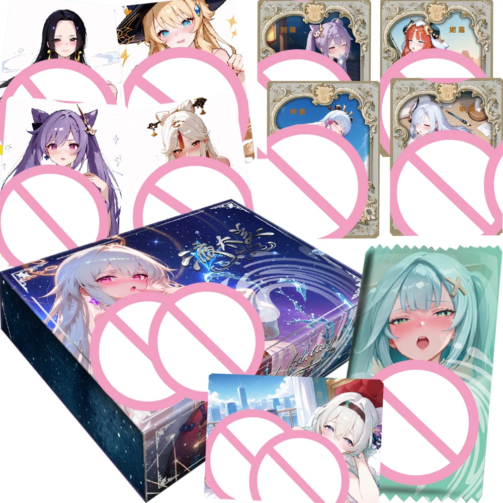 

Liquid Fantasy Goddess Story Collection Cards Girl Party Feast Double Enjoyment Anime Game Character Charm Temptation Cards Gift