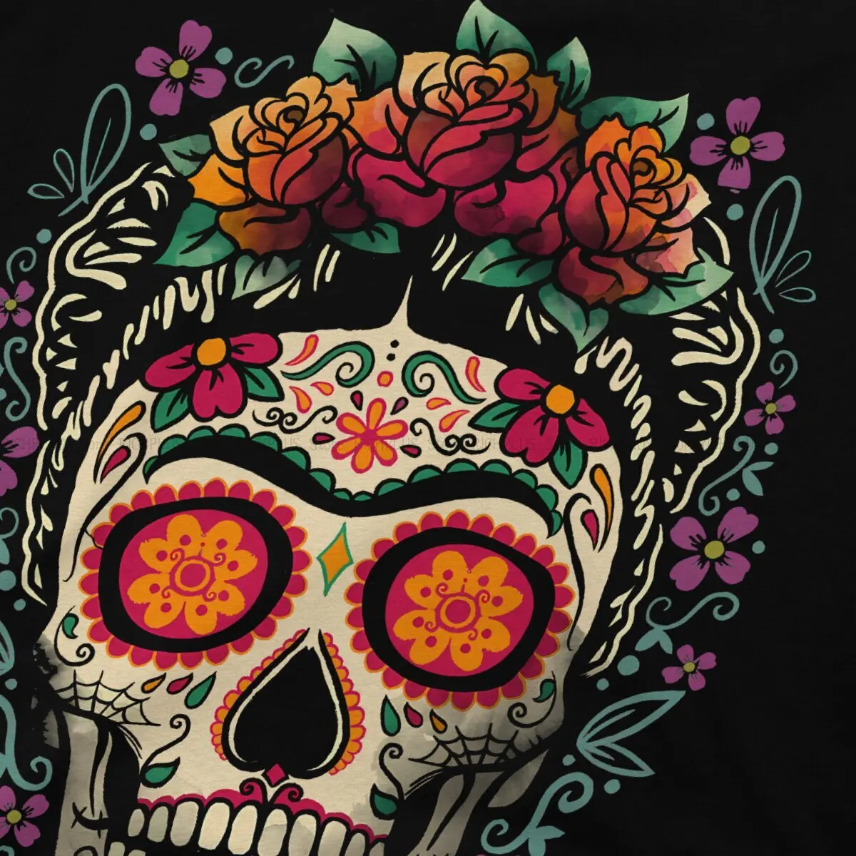 Frida Calavera Hip Hop T-Shirt Mexico czaszka rekreacyjna najnowsze rzeczy dla mężczyzn kobiet