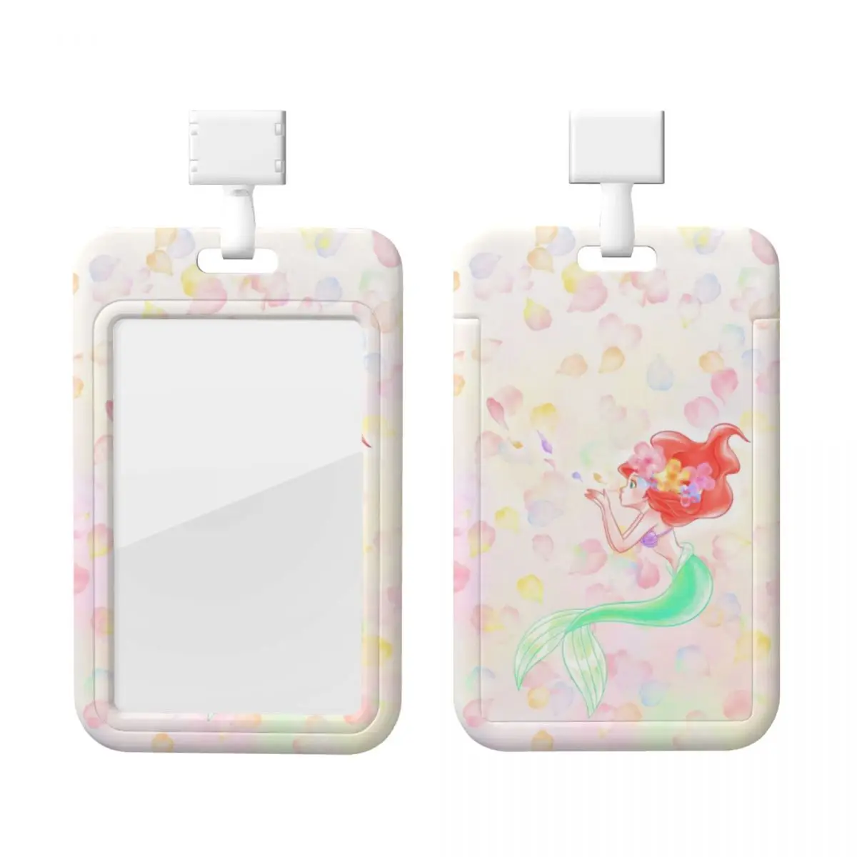 

Держатели кредитных карт «Русалочка» на заказ, шейный ремешок, держатель для удостоверения личности, держатель для карт «Принцесса Ариэль», держатель для карт медсестры