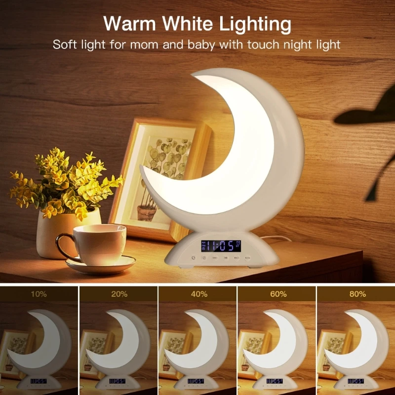 Portable USB Wired Bluetooth-compatible Speaker Mini Player Light Colorful LED Night Light Bedside Table Lamp for Sleep