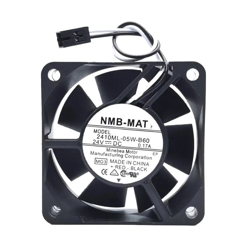 

Original New Cooling Fan for NMB 2410ML-05W-B60 DC 24V 0.17A 6CM 6025 Axial Flow Cooling Fan 60X60X25MM