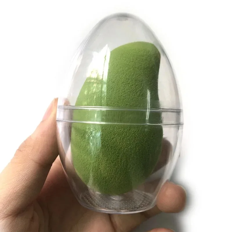 Batidora con logotipo personalizado, Mango con forma de Color, fruta Graient, Mango pequeño, aguacate, traje de maquillaje, esponja cegadora, cosmética, esponja lavable