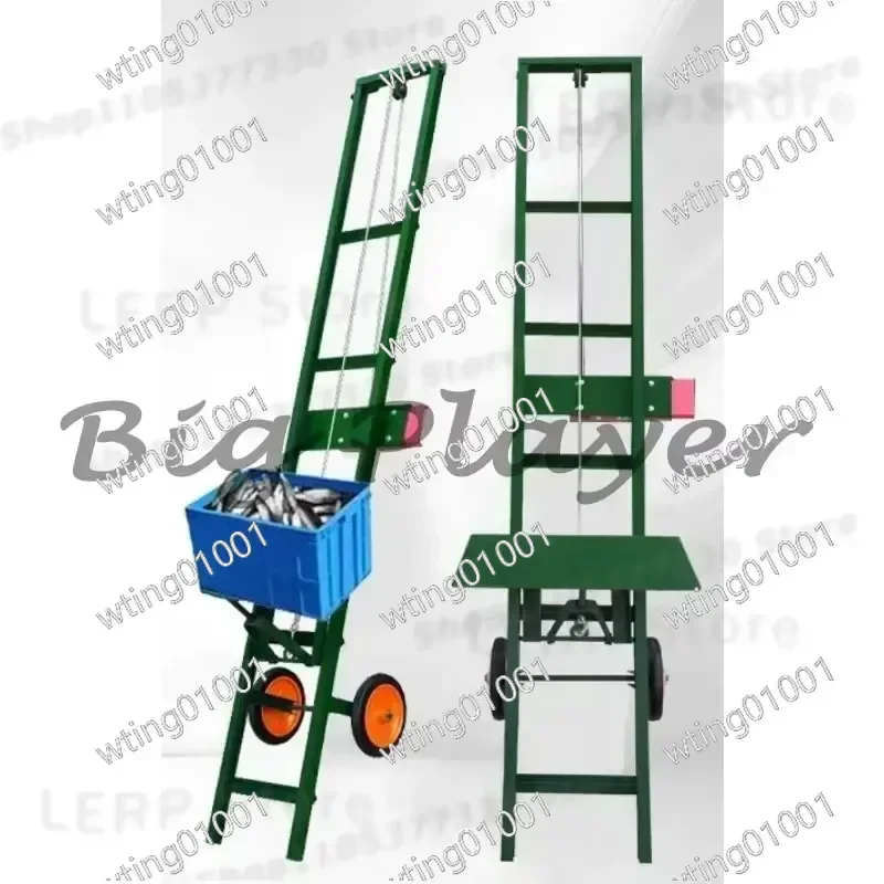 for Automatic Fish Pond Loader 4m 5m Electric Winch Crane for Aquaculture Farming Construction Cargo Lifting Transport
