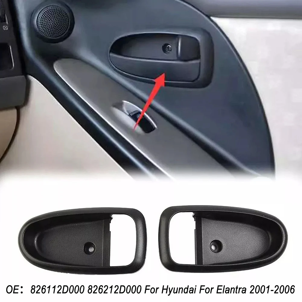 Sleek Interior Door Handle Bezel Trim Compatible with For Hyundai For Elantra (01 06) Easy Installation Process