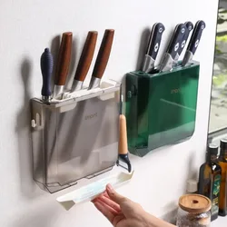 New Knife Holder Wall Mounted Knife Holder Kitchen Accessories Storage Organization Kitchen Knives Set Support Tool Knife Stand