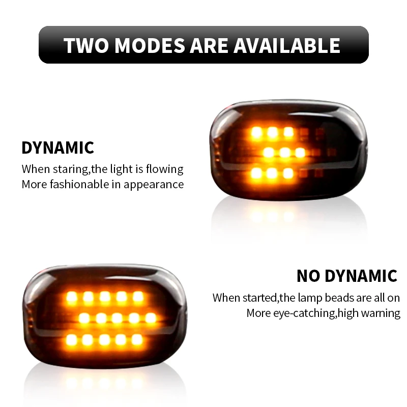 2PCS Led Dynamic Side Marker Turn Signal Lights For Toyota Celica T20 23 Corolla Caldina Avensis Starlet Prius Fielder Verso MR2
