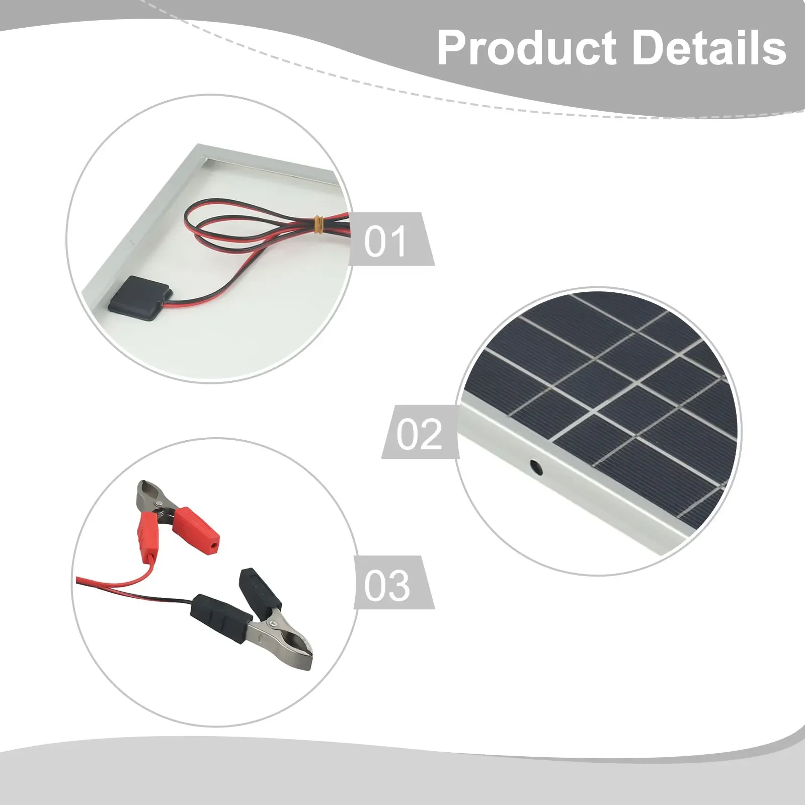 For Indoors 15W Solar Panel Kit 15W 335*200*15MM High Conversion Rate Rechargeable Reliable Power Solution User-friendly