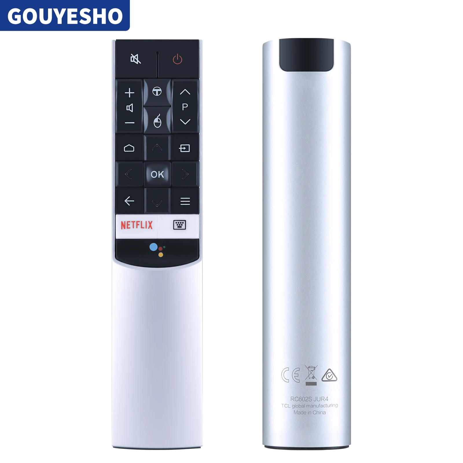 New RC602S JUR4 For TCL Smart TV Voice Remote Control w/ Netfilx App P4 P6 C4 C6 C8 X4 X7 P8M Series TV 55P607 55C6US