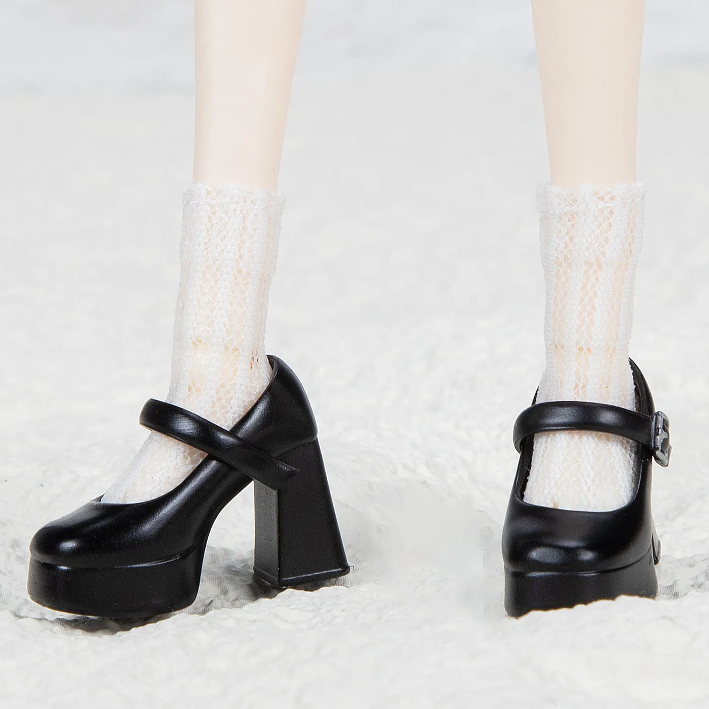 3.1cm*1.1cm Blyth Doll Mary Jane Pumps Shoes 1/6 Bjd Doll Plastic Shoes Toy Accessories For Ob22 Ob24 1/6 Azone P20 Body view 6